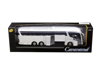 Scania Irizar Pb Bus White 1/50 Diecast Model by Cararama