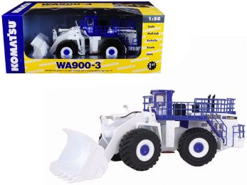 Komatsu WA900-3 Wheel Loader White Demo 1/50 Diecast Model by First Gear
