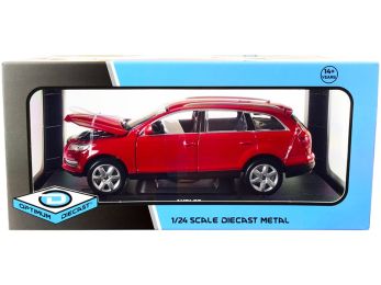 Audi Q7 Red 1/24 Diecast Model Car by Optimum Diecast