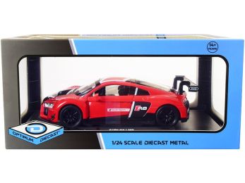 Audi R8 LMS Red and Black 1/24 Diecast Model Car by Optimum Diecast