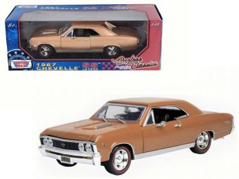 1967 Chevrolet Chevelle SS 396 Golden Brown Metallic \Timeless Classics\" Series 1/18 Diecast Model Car by Motormax"""
