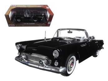 1956 Ford Thunderbird Black \Timeless Classics\" 1/18 Diecast Model Car by Motormax """