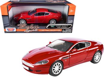 Aston Martin DB9 Coupe Red \Timeless Legends\" 1/24 Diecast Model Car by Motormax"""