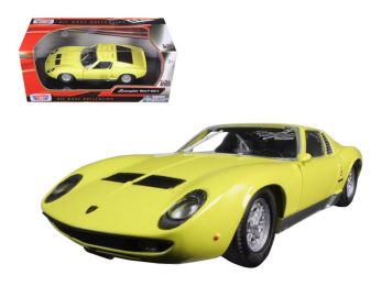 Lamborghini Miura P 400 S Yellow 1/24 Diecast Model Car by Motormax