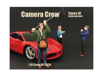 Camera Crew Figure III \Boom Operator\" For 1:18 Scale Models by American Diorama"""