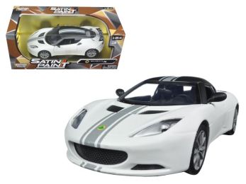 Lotus Evora S Matt White 1/24 Diecast Model Car by Motormax