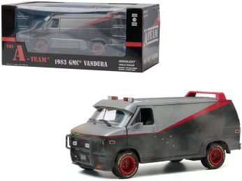 1983 GMC Vandura Van Weathered Version with Bullet Holes \The A-Team\" (1983-1987) TV Series 1/24 Diecast Model by Greenlight"""