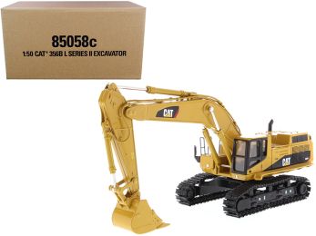 CAT Caterpillar 365B L Series II Hydraulic Excavator with Two Figurines \Core Classics Series\" 1/50 Diecast Model by Diecast Masters"""