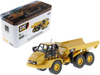 CAT Caterpillar 730 Articulated Dump Truck with Operator \High Line\" Series 1/87 (HO) Scale Diecast Model by Diecast Masters"""