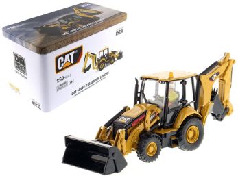 CAT Caterpillar 420F2 IT Backhoe Loader with Operator \High Line Series\" 1/50 Diecast Model by Diecast Masters"""