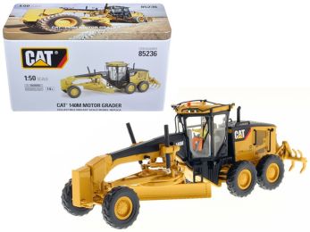 CAT Caterpillar 140M Motor Grader with Operator \High Line Series\" 1/50 Diecast Model by Diecast Masters"""