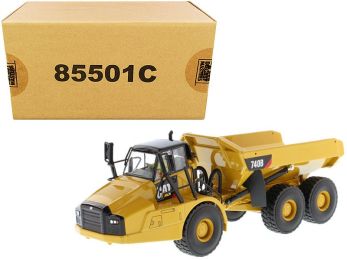 CAT Caterpillar 740B Articulated Hauler Dump Truck with Tipper Body and Operator \Core Classics Series\" 1/50 Diecast Model by Diecast Masters"""