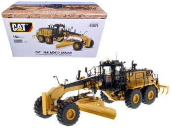 CAT Caterpillar 18M3 Motor Grader with Operator \High Line Series\" 1/50 Diecast Model by Diecast Masters"""