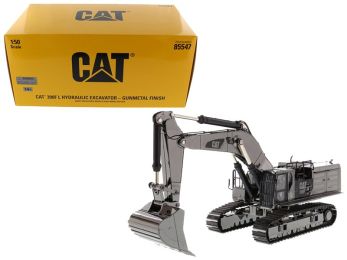 CAT Caterpillar 390F L Hydraulic Tracked Excavator Gunmetal \Commemorative Series\" 1/50 Diecast Model by Diecast Masters"""