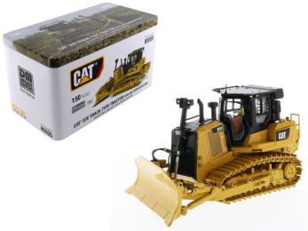CAT Caterpillar D7E Track Type Tractor Dozer in Pipeline Configuration with Operator \High Line Series\" 1/50 Diecast Model by Diecast Masters"""