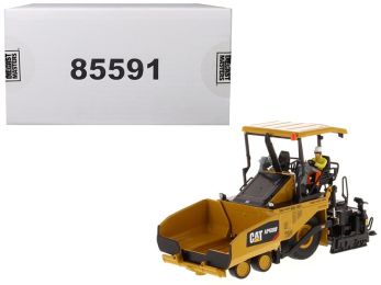 CAT Caterpillar AP600F Wheeled Asphalt Paver with Operator \High Line Series\" 1/50 Diecast Model by Diecast Masters"""