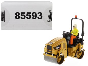 CAT Caterpillar CB-2.7 Utility Compactor with Operator \High Line Series\" 1/50 Diecast Model by Diecast Masters"""