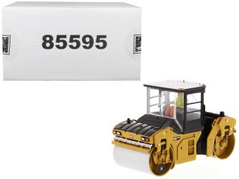 CAT Caterpillar CB-13 Tandem Vibratory Roller with Cab and Operator \High Line Series\" 1/50 Diecast Model by Diecast Masters"""