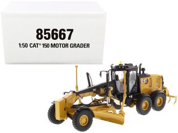 CAT Caterpillar 150 Motor Grader with Operator \High Line Series\" 1/50 Diecast Model by Diecast Masters"""
