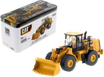 CAT Caterpillar 966M Wheel Loader with Operator \High Line\" Series 1/87 (HO) Scale Diecast Model by Diecast Masters"""