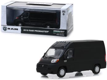 2018 RAM ProMaster 2500 Cargo Van High Roof Brilliant Black 1/43 Diecast Model by Greenlight