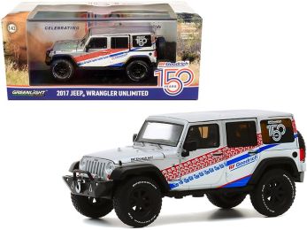 2017 Jeep Wrangler Unlimited Silver \BFGoodrich 150th Anniversary\" \""All-Terrain\"" Series 1/43 Diecast Model Car by Greenlight"""