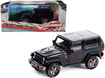 2016 Jeep Wrangler Black 75th Anniversary Edition All-Terrain Series 1/43 Diecast Model Car by Greenlight