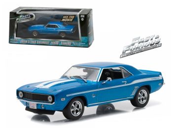 Brian\'s 1969 Chevrolet Yenko Camaro \The Fast and The Furious-2 Fast 2 Furious\" Movie (2003) 1/43 Diecast Model Car by Greenlight """