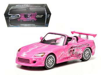 Suki\'s 2001 Honda S2000 Pink \2 Fast and 2 Furious\" Movie (2003) 1/43 Diecast Model Car by Greenlight"""