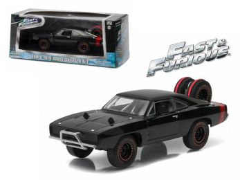 Dom\'s 1970 Dodge Charger R/T Off Road \Fast and Furious-Fast 7\" Movie (2011) Diecast Model Car 1/43 by Greenlight"""