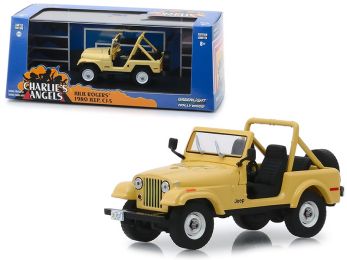 1980 Jeep CJ-5 Yellow (Julie Roger\'s) \Charlie\'s Angels\" (1976-1981) TV Series 1/43 Diecast Model Car  by Greenlight"""