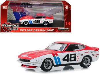 1971 Datsun 240Z #46 John Morton \Brock Racing Enterprises\" (BRE) \""Tokyo Torque\"" Series 1/43 Diecast Model Car by Greenlight"""