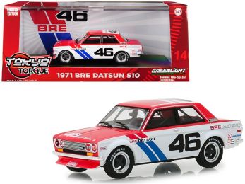 1971 Datsun 510 #46 John Morton \Brock Racing Enterprises\" (BRE) \""Tokyo Torque\"" Series 1/43 Diecast Model Car by Greenlight"""