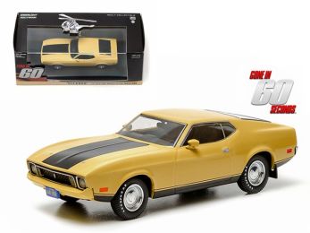 1973 Ford Mustang Mach 1 Yellow \Eleanor\" \""Gone in Sixty Seconds\"" Movie (1974) 1/43 Diecast Model Car by Greenlight"""