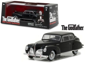 1941 Lincoln Continental Black \The Godfather\" (1972) Movie 1/43 Diecast Model Car by Greenlight"""