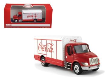 \Coca-Cola\" Beverage Truck Red and White 1/87 Diecast Model by Motorcity Classics"""