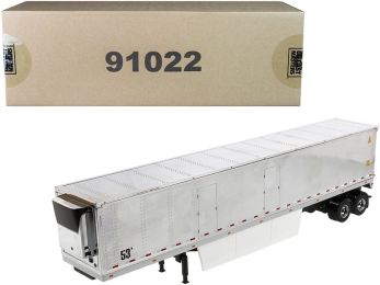 53\' Reefer Refrigerated Van Trailer Chrome \Transport Series\" 1/50 Diecast Model by Diecast Masters"""