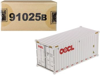 20\' Dry Goods Sea Container \OOCL\" White \""Transport Series\"" 1/50 Model by Diecast Masters"""