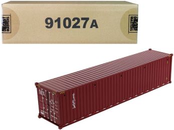 40\' Dry Goods Sea Container \TEX\" Burgundy \""Transport Series\"" 1/50 Model by Diecast Masters"""