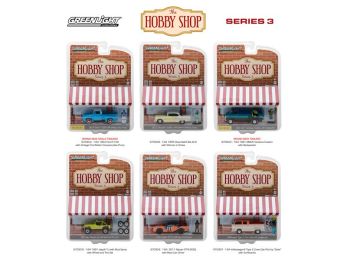 The Hobby Shop Series 3 Set of 6 Cars 1/64 Diecast Models by Greenlight