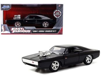 Dom\'s Dodge Charger R/T Black \Fast & Furious 7\" (2015) Movie 1/32 Diecast Model Car by Jada"""