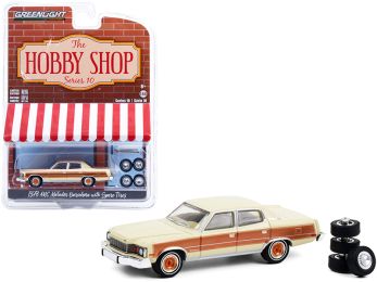 1978 AMC Matador Barcelona Sand Tan and Golden Ginger with Spare Tires \The Hobby Shop\" Series 10 1/64 Diecast Model Car by Greenlight"""