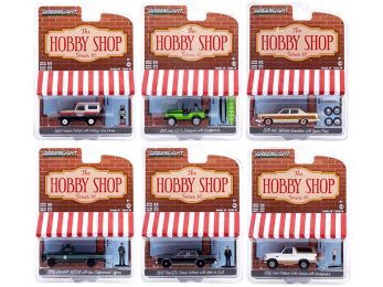 \The Hobby Shop\" Set of 6 pieces Series 10 1/64 Diecast Model Cars by Greenlight"""