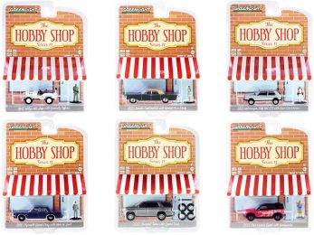 The Hobby Shop Set of 6 pieces Series 11 1/64 Diecast Model Cars by Greenlight