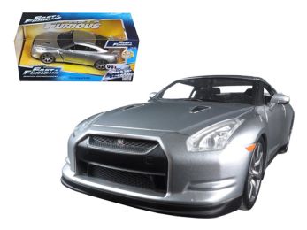 Brian\'s Nissan GT-R (R35) Silver \Fast & Furious\" Movie 1/24 Diecast Model Car by Jada"""