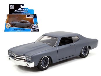 Dom\'s Chevrolet Chevelle SS Primer Grey \Fast & Furious\" Movie 1/32 Diecast Model Car by Jada"""