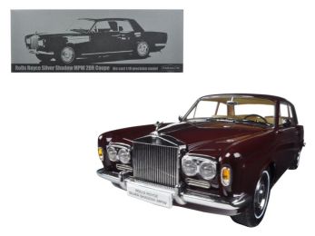 1968 Rolls Royce Silver Shadow Burgundy 1/18 Diecast Model Car by Paragon