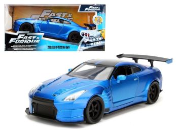 Brian\'s 2009 Nissan GTR R35 Blue Ben Sopra \Fast & Furious\" Movie 1/24 Diecast Model Car  by Jada"""
