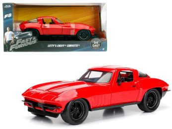 Letty\'s Chevrolet Corvette Fast & Furious F8 \The Fate of the Furious\" Movie 1/24 Diecast Model Car by Jada"""