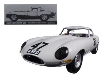 1963 Jaguar Lightweight E-Type #47 \Coombs 4 WPD\" 1/18 Diecast Model Car by Paragon """